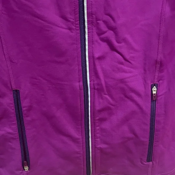 Lucy Purple and Black full zip jacket w/ thumb holes - size small - Picture 5 of 11